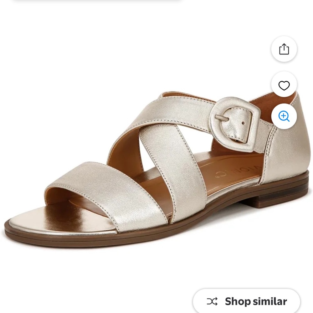 EUC Like New Vionic Pacifica Gold Metallic Sandals. Size 9.5